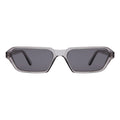 Front view of Baxter II Sunglasses in Mercury/Grey
