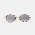 Front view of Beak Ace 53 Sunglasses in Flame/Rose Gold/Grey Flat Gradient