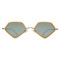Front view of Beak Ace 53 Sunglasses in Honey/Silver/Olive Flat