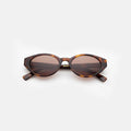Front view of Bedford Sunglasses in Mahogany/Brown
