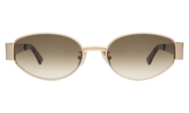 Bellagio Sunglasses in Brushed Rose Gold with Taupe Gradient