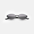 Front view of Bellagio A Sunglasses in Matte Black/Grey