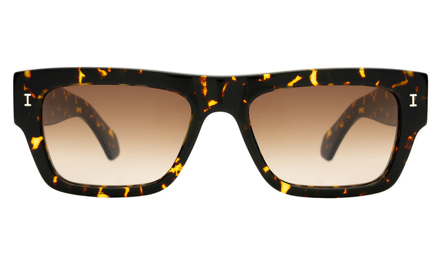 Belluna Sunglasses in Flame with Brown Flat Gradient