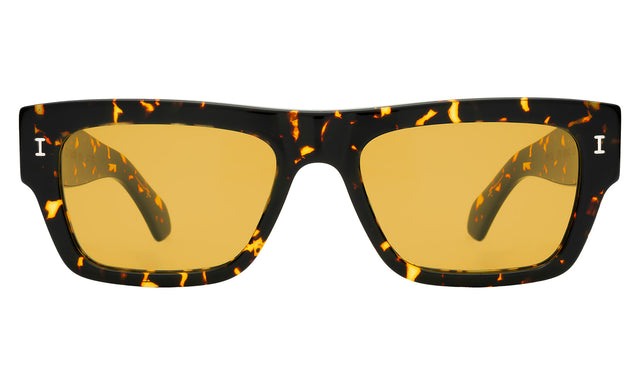 Belluna Sunglasses in Flame with Honey Flat See Through