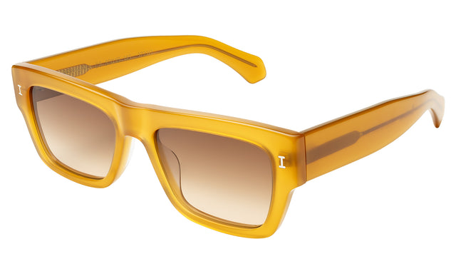 Belluna Sunglasses Side Profile in Honey / Brown Flat Gradient