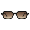 Front view of Berlin Sunglasses in Black/Brown Gradient