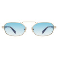 Front view of Bimini Sunglasses in Gold/Havana/Blue Flat Gradient See Through