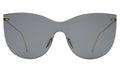 Front view of Boca Mask Sunglasses in Grey/Grey