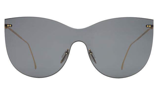 Boca Mask Sunglasses front view in Grey with Grey