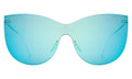 Front view of Boca Mask Sunglasses in Ice Blue/Ice Blue