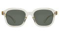 Front view of Bogota E Sunglasses in Champagne/Olive Flat