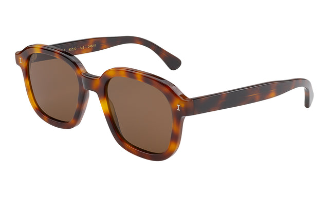 Bogota Sunglasses Side Profile in Havana / Brown Flat