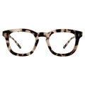 Front view of Boston Optical in White Tortoise/Optical