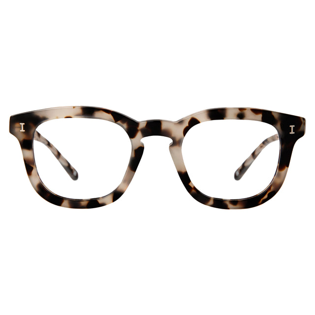 Boston Optical front view in White Tortoise Optical