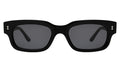 Front view of Cali E Sunglasses in Black/Grey