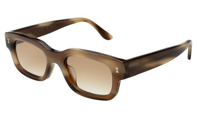 Cali E Sunglasses side view in Java / Taupe Gradient