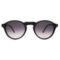 Front view of Capri Sunglasses in Black/Grey Gradient