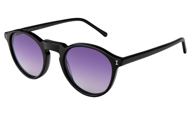 Capri Sunglasses Side Profile in Black / Purple Gradient