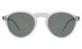 Front view of Capri Sunglasses in Clear/Olive