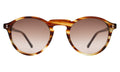 Front view of Capri Sunglasses in Sand Dune/Brown Gradient