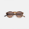 Front view of Capri Sunglasses in Sand Dune/Brown Gradient