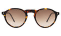 Front view of Capri Sunglasses in Star Tortoise/Brown Gradient
