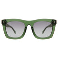 Front view of Charleston Sunglasses in Pine/Grey Flat Gradient