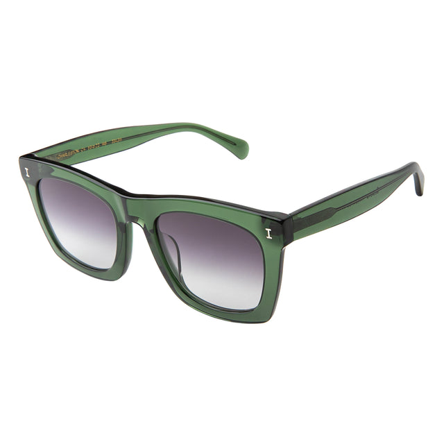 Charleston Sunglasses side view in Pine / Grey Flat Gradient