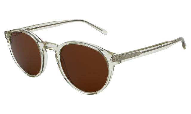 Como Sunglasses side view in Champagne / Brown