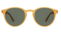 Front view of Como Sunglasses in Blond/Olive