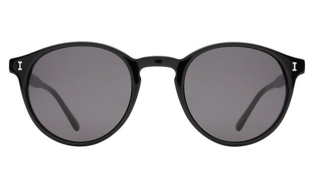 Como Sunglasses front view in Black with Grey