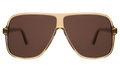 Front view of Connecticut Sunglasses in Brown/Brown