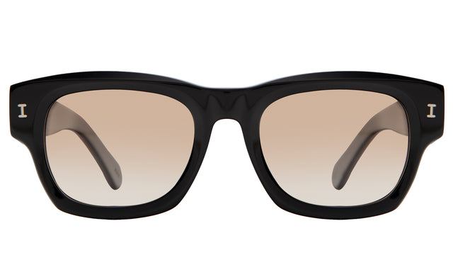 Dolomites Sunglasses front view in Black with Taupe Gradient