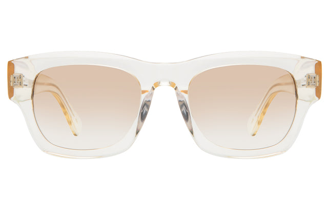 Dolomites Sunglasses front view in Champagne with Taupe Gradient