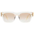 Front view of Dolomites Sunglasses in Champagne/Taupe Gradient