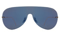 Front view of Douglas Mask Sunglasses in Midnight Blue/Midnight Blue