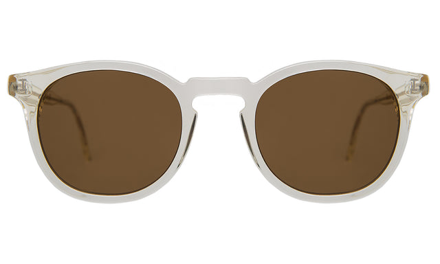 Eldridge 48 Light Sunglasses in Champagne with Brown Flat