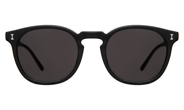 Eldridge 48 Light Sunglasses in Matte Black with Grey Flat