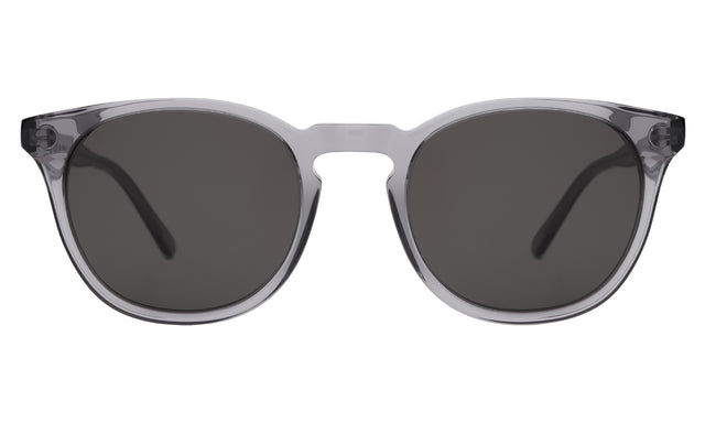 Eldridge Light Polarized Sunglasses front view in Mercury with Grey Polarized