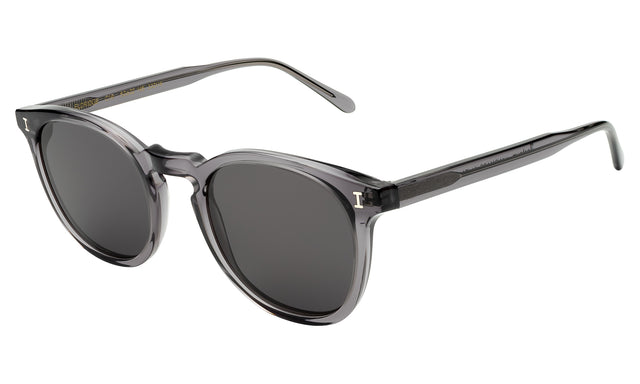  Eldridge Sunglasses Side Profile in Mercury / Grey Flat