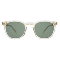 Front view of Eldridge 48 Sunglasses in Champagne/Olive Flat