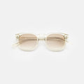 Front view of Eldridge 48 Sunglasses in Champagne/Taupe Flat Gradient