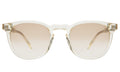 Front view of Eldridge 48 Sunglasses in Champagne/Taupe Flat Gradient