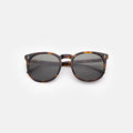 Front view of Eldridge 56 Sunglasses in Havana/Dark Olive Flat