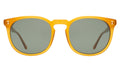 Front view of Eldridge 56 Sunglasses in Honey/Olive Flat