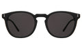 Front view of Eldridge 56 Light Sunglasses in Matte Black/Grey Flat
