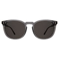 Front view of Eldridge 56 Sunglasses in Mercury/Grey Flat