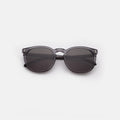 Front view of Eldridge 56 Sunglasses in Mercury/Grey Flat