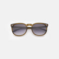 Front view of Eldridge 56 Sunglasses in Moss/Grey Flat Gradient