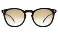 Front view of Eldridge Sunglasses in Black/Taupe Flat Gradient
